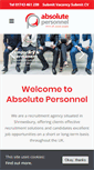 Mobile Screenshot of absolutepersonnel.co.uk