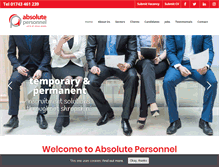 Tablet Screenshot of absolutepersonnel.co.uk